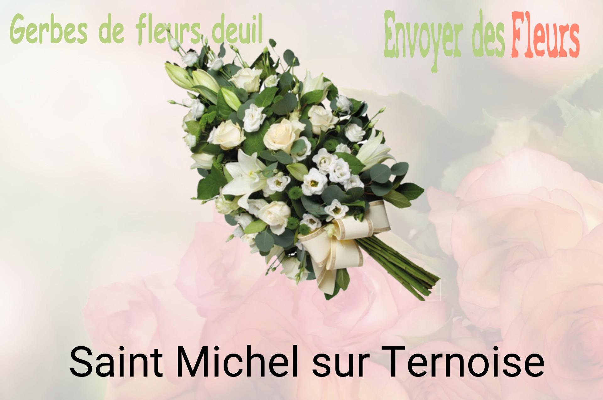 Gerbe de fleurs de deuil livrée à Saint-Michel-sur-Ternoise